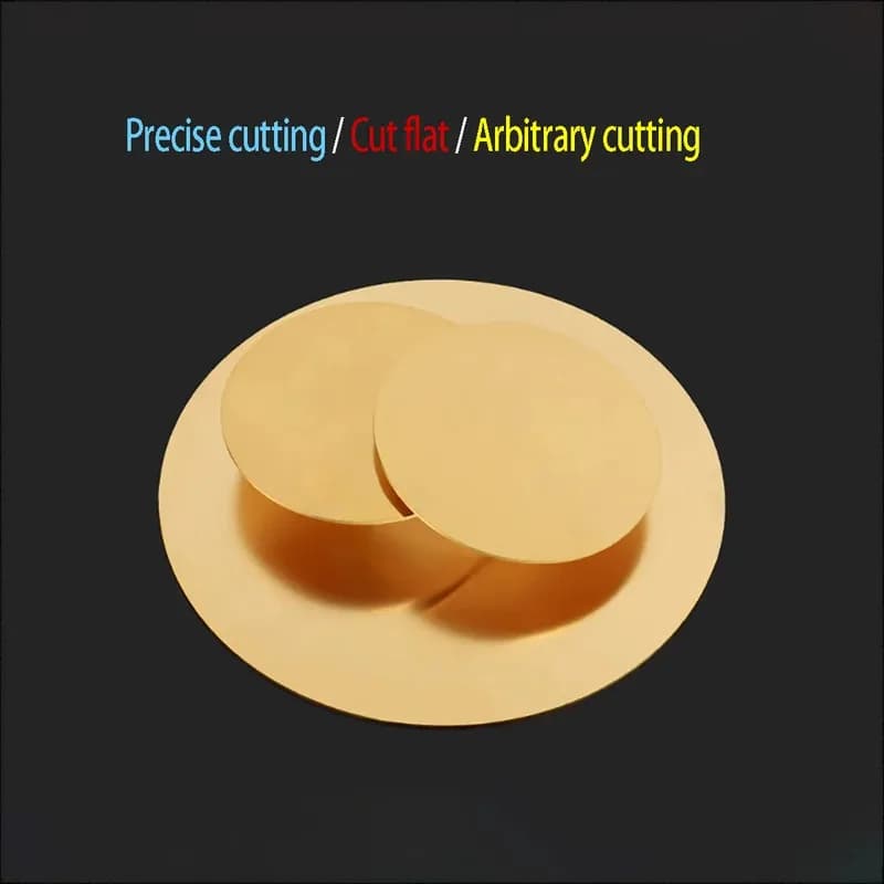 Brass H62 Round Disc Circle Plate 0.3/0.5/0.8/1/1.5/2/3/4/5mm Thick 10mm to 250mm Dia Metal Sheet Blank