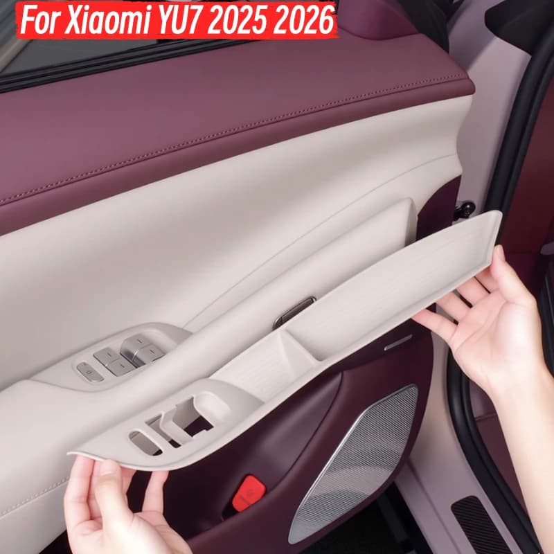 For Xiaomi YU7 2025 2026 Car Window Lift Button Silicone Pad Car Door Storage Pad Car Interior Upgrade Parts