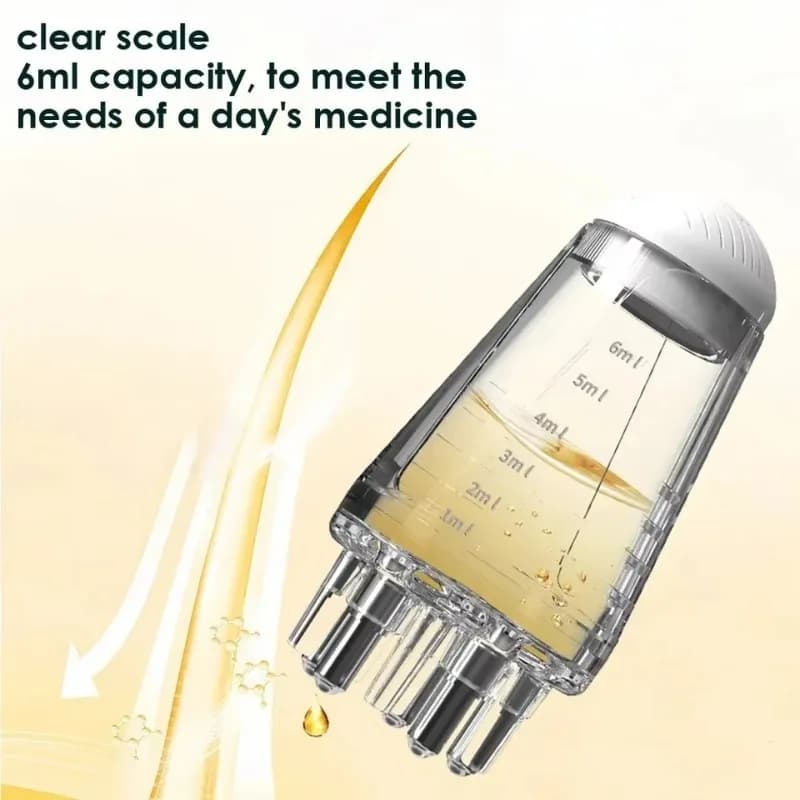 Electric Head Scalp Massage Hair Growth Oil Serum Comb Regrowth Hair Treatment Therapy
