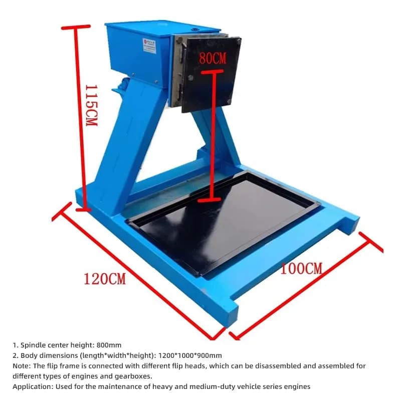 2T Manual Automobile Engine Stand – Multifunctional Rotating Frame for Motorcycle Gearbox Overhaul & Fixed Support