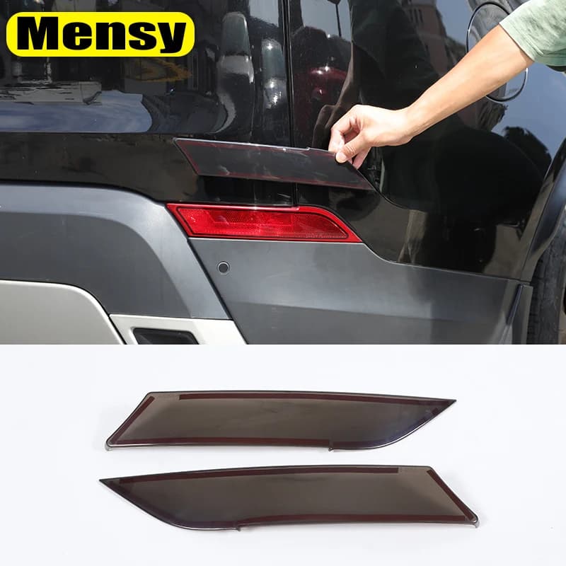 For Land Rover Discovery 5 LR5 2017-2020 Smoked Black Car Rear Fog Light Lamp Decoration Cover Exterior Accessories