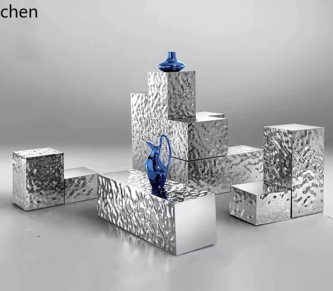 Water Ripple Clothing Store Mall Decoration Flowing Water Table Window Display Cabinet Center Island Display Table