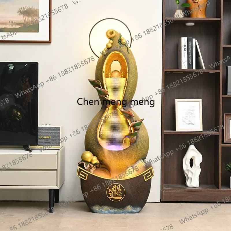 N138  Living room balcony floor-to-ceiling water landscape lucky decoration housewarming opening gift