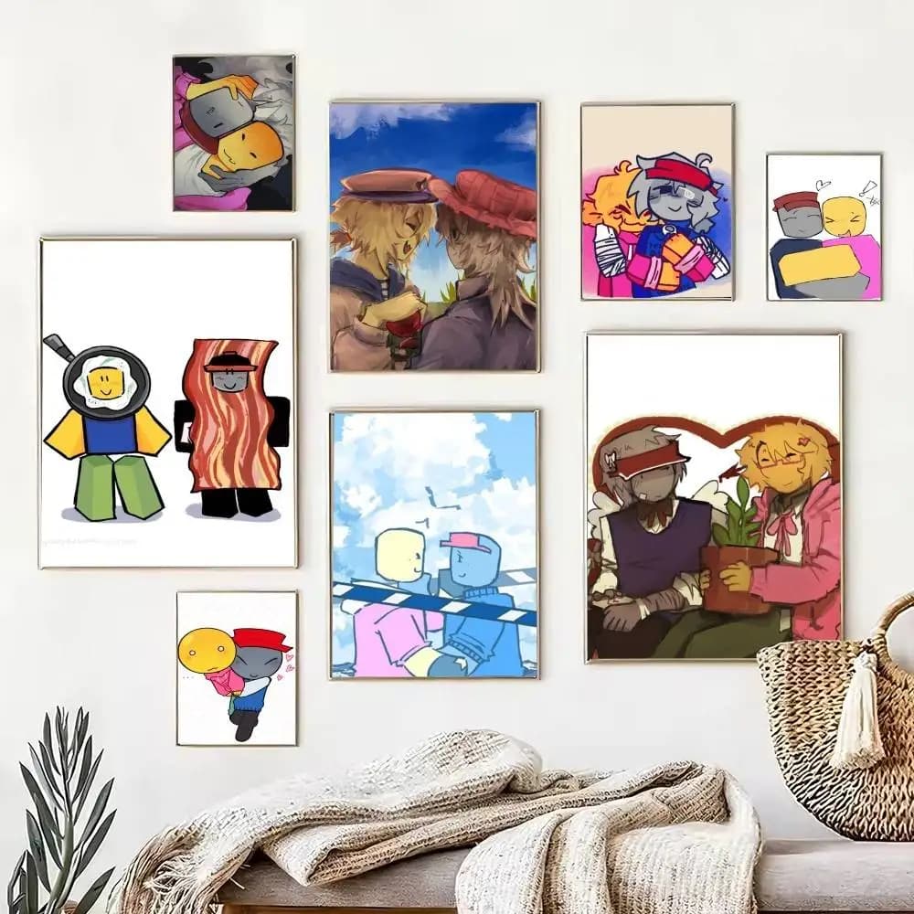 B-Bad Things Andrew Ivan  Poster High Quality Dorm Living Room Aesthetic Wall Decoration Painting Stickers Gift