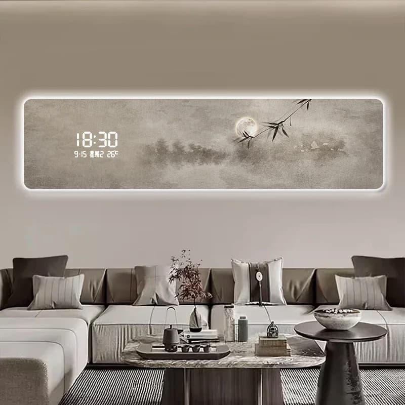 Unique Design Luxury Wall Clock Aesthetic Bathroom Living Room Art Wall Clock Aesthetic Modern Horloge Murale Home Decoration