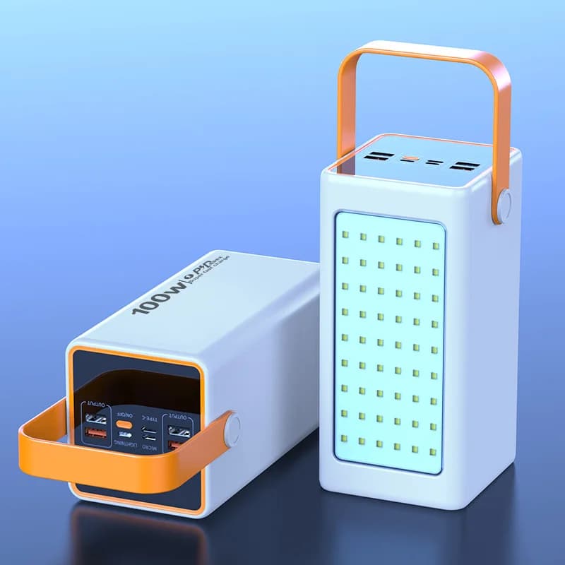 Super Fast Charging 100000mAh Large Capacity Power Bank with MPPT Controller for Mobile Use