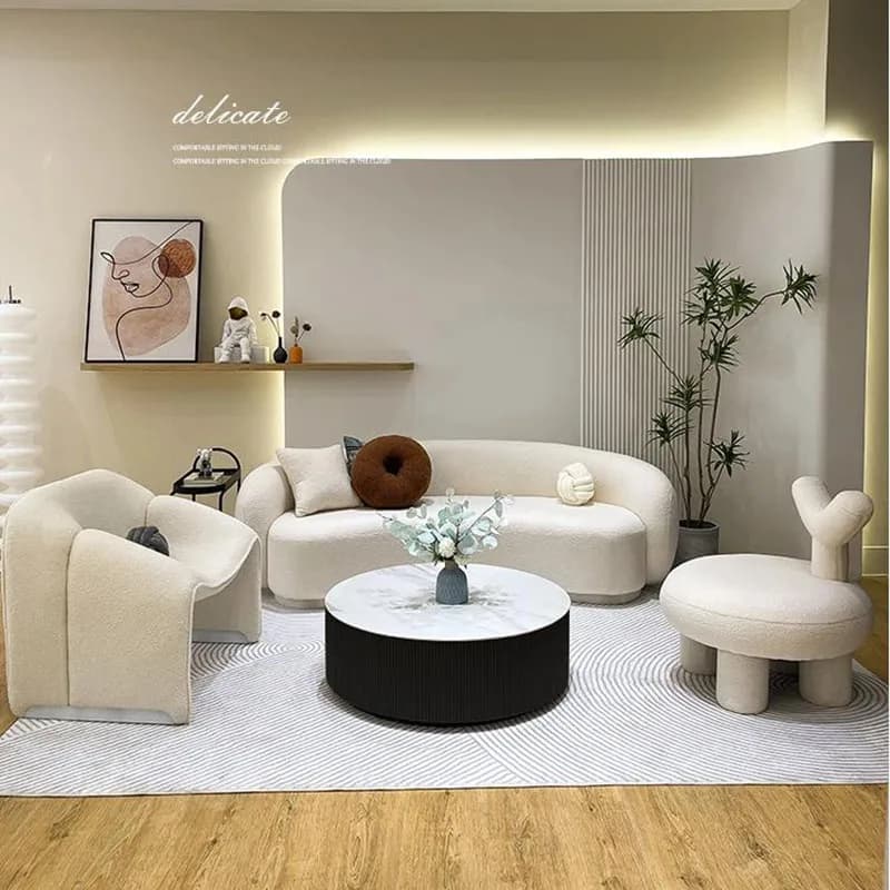Relaxing Modern Living Room Sofa Minimalist Lounge White Relaxing Living Room Sofa Romantic Replica Divano Unique Furniture