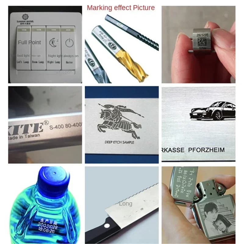 300W Stainless Steel Marking Machine Electrochemical Etching Metal Pattern Engraving Machine for Steel 0.6-10S Processing