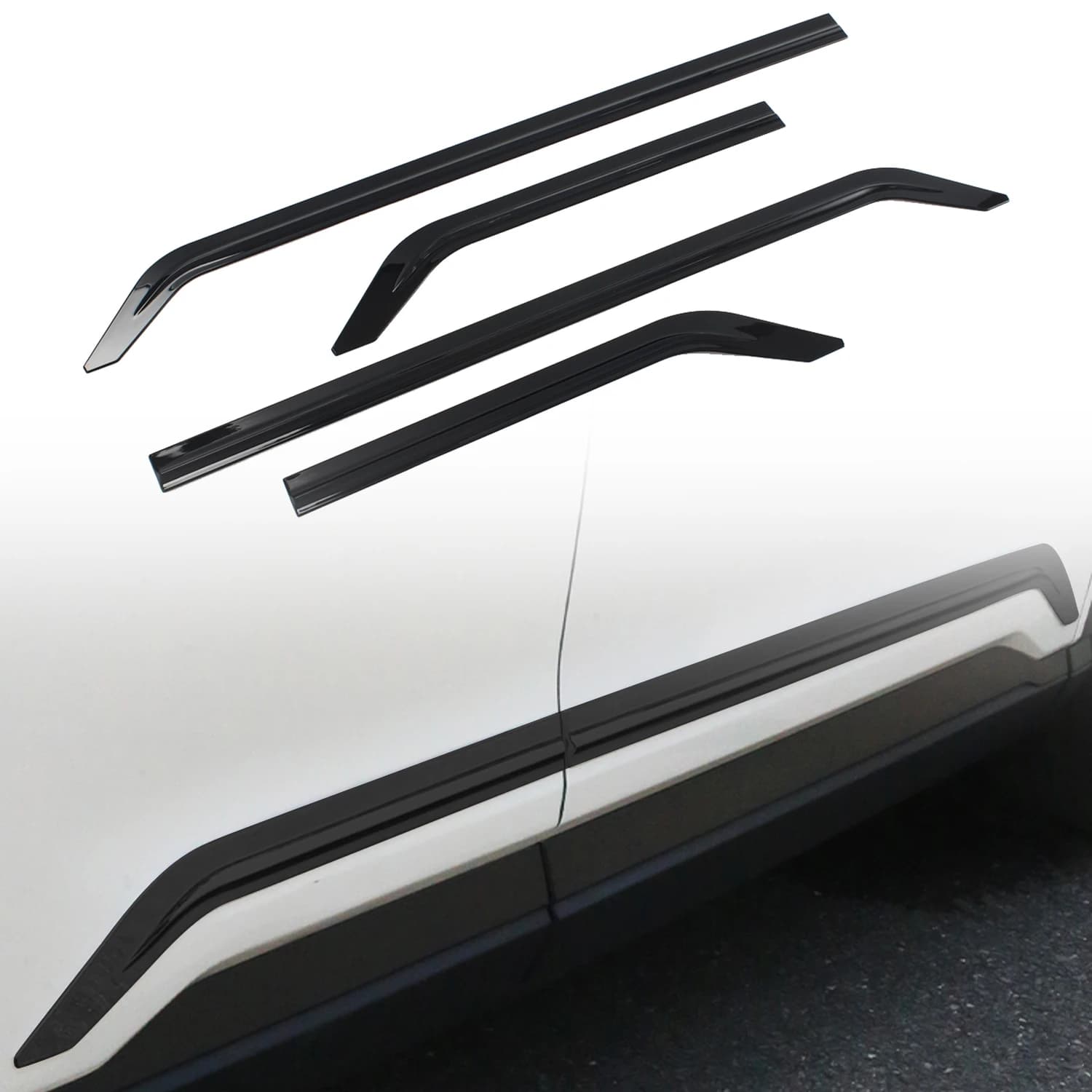 Car Styling For Honda CR-V CRV 2023 2024 ABS Glossy Black Car Door Body Molding Trim Auto Exterior Accessories