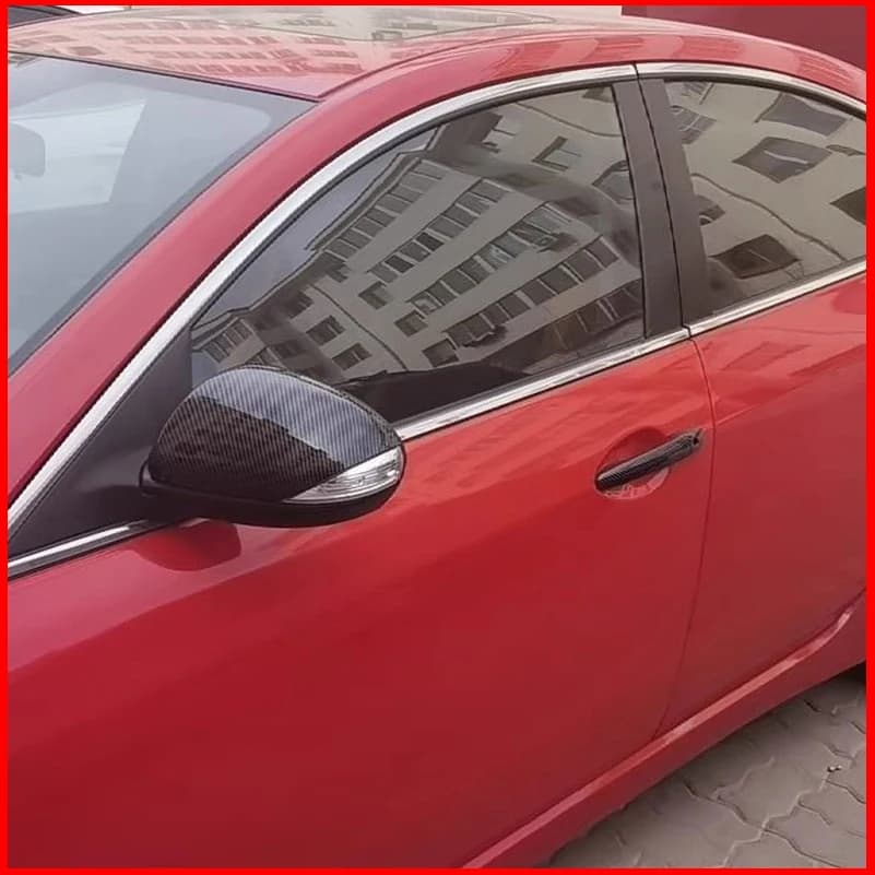 Car Styling For Mazda 2 Demio 2009-2014 Rearview Mirror Cover Caps Trim with Horn Housing Car Styling Decorative Auto Accessorie