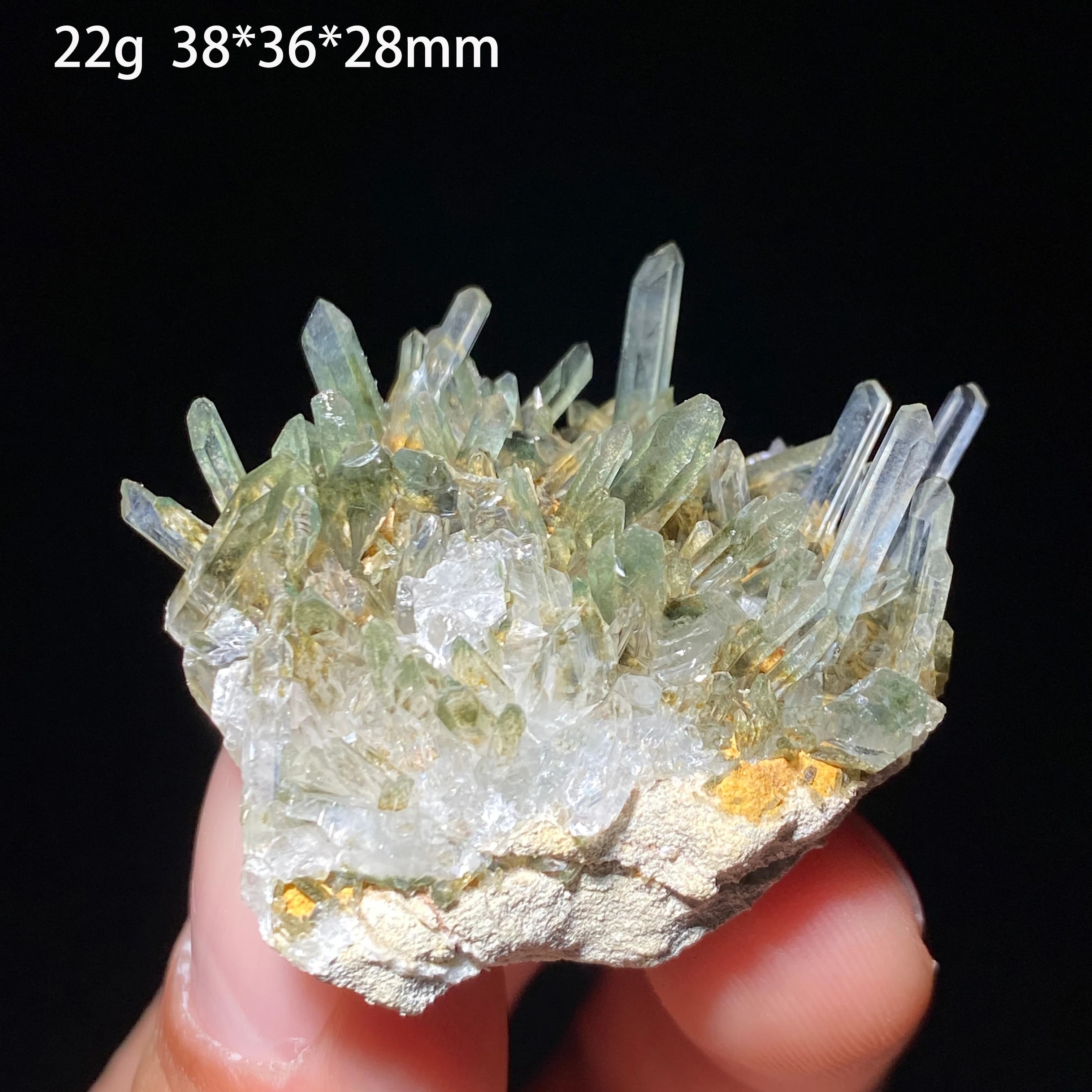 100% Natural Green Phantom Crystal Cluster Specimen Healing Stone for Meditation Spiritual Home Decor Unique Gift