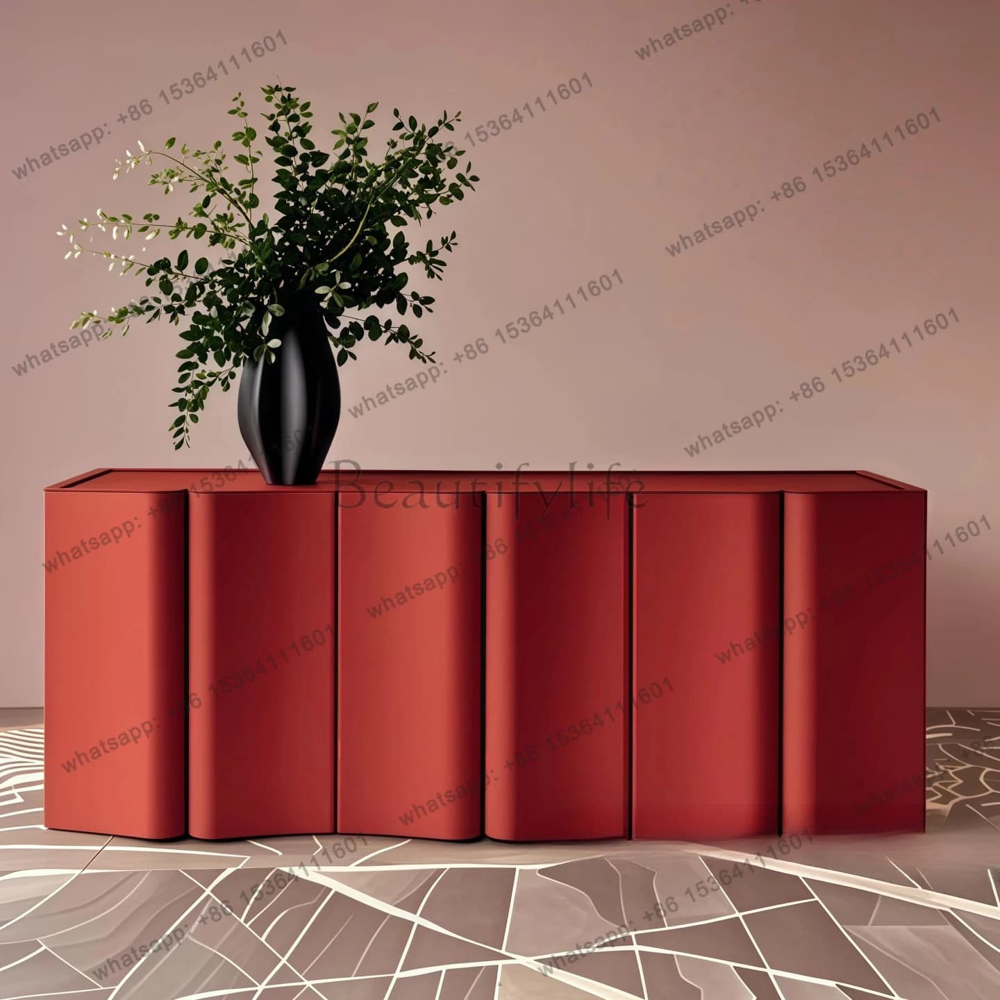 Italian minimalist paint dining side cabinet living room against the wall storage porch storage decorative cabinet