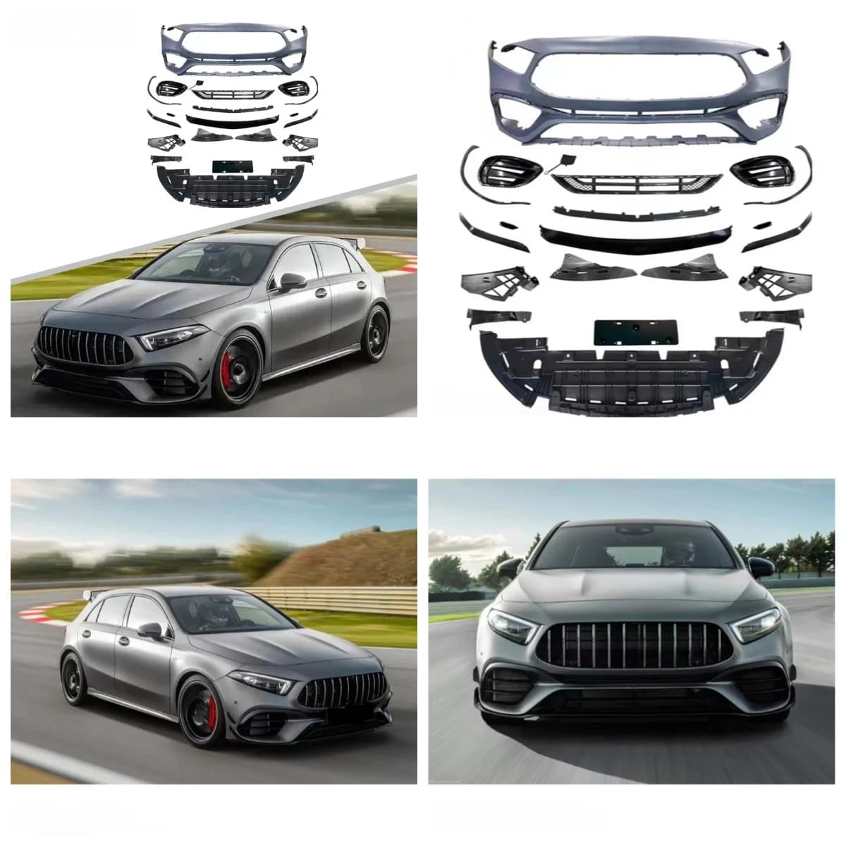 Stlf Wholesale Car Body Accessories A45 Style Front Bumper For W177 2019-2022