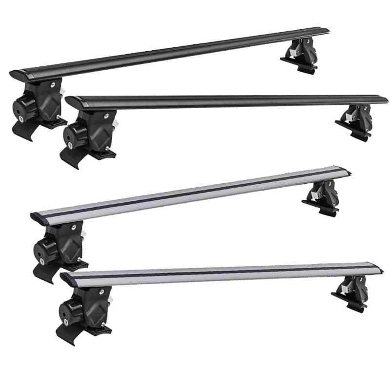 Universal Aluminum Alloy Roof Bars 120cm/130cm Cargo Vehicles Without Factory Roof Rails Auto Top Exterior Acc
