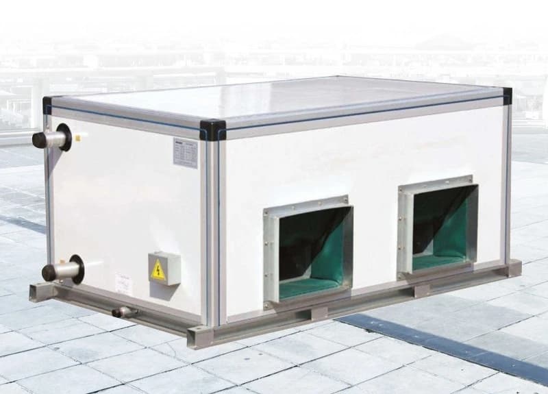 Fresh air unit, ceiling type fresh air unit, high pressure jet type fresh air unit