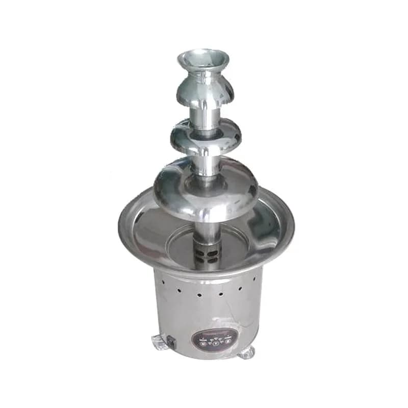 Temperature-controlled commercial four-layer chocolate fountain machine, food processing equipment