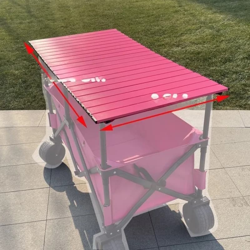 Large stall trolley large table board outdoor folding camper table board