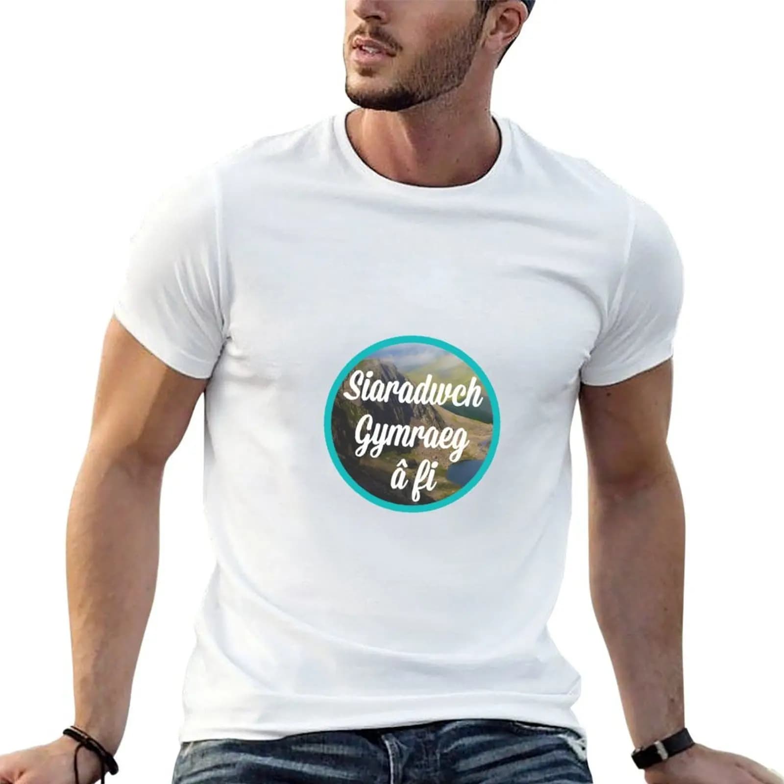 Siaradwch Gymraeg a fi! / Speak Welsh with me! T-Shirt summer tops oversizeds funny t shirts men