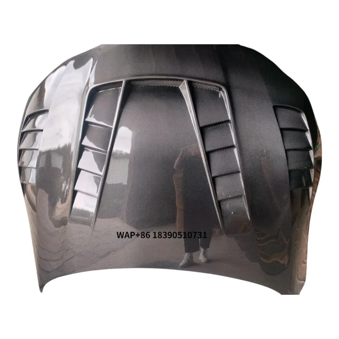 TV Style Carbon Fiber Fibre Front Engine Hood Bonnet for A90 A91Mk5 Supra 2020 2021 2022 2023 2024
