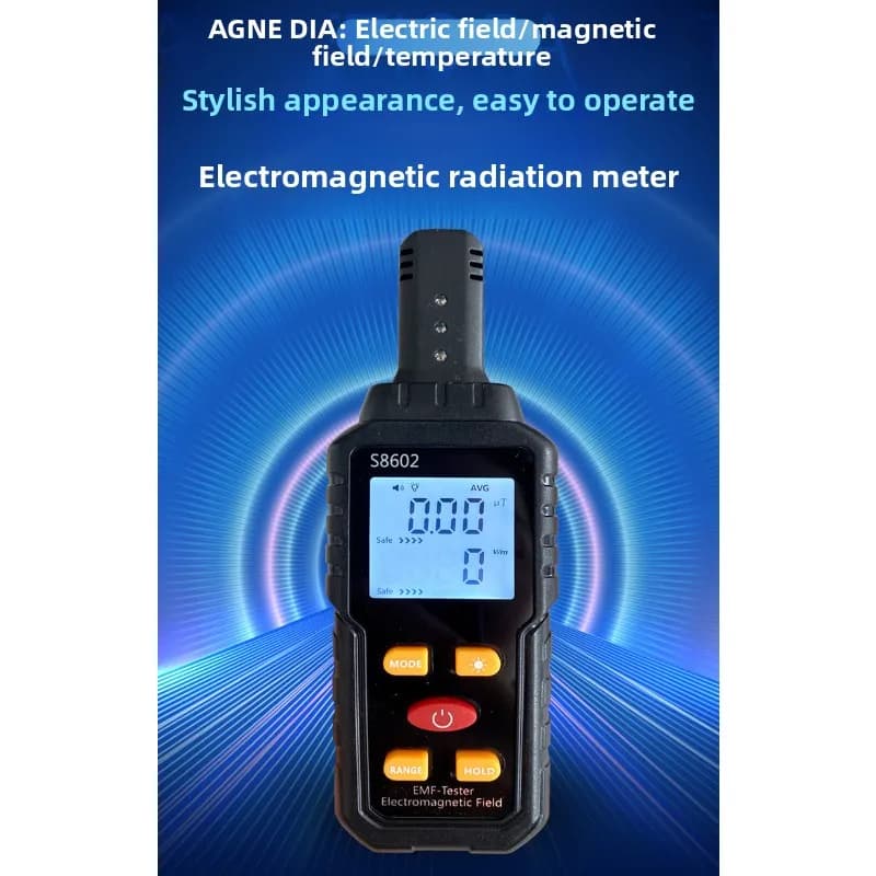 Electromagnetic Radiation Detector Professional EMF Tester Magnetic Field Monitor Radio Wave Signal Detection Instrument