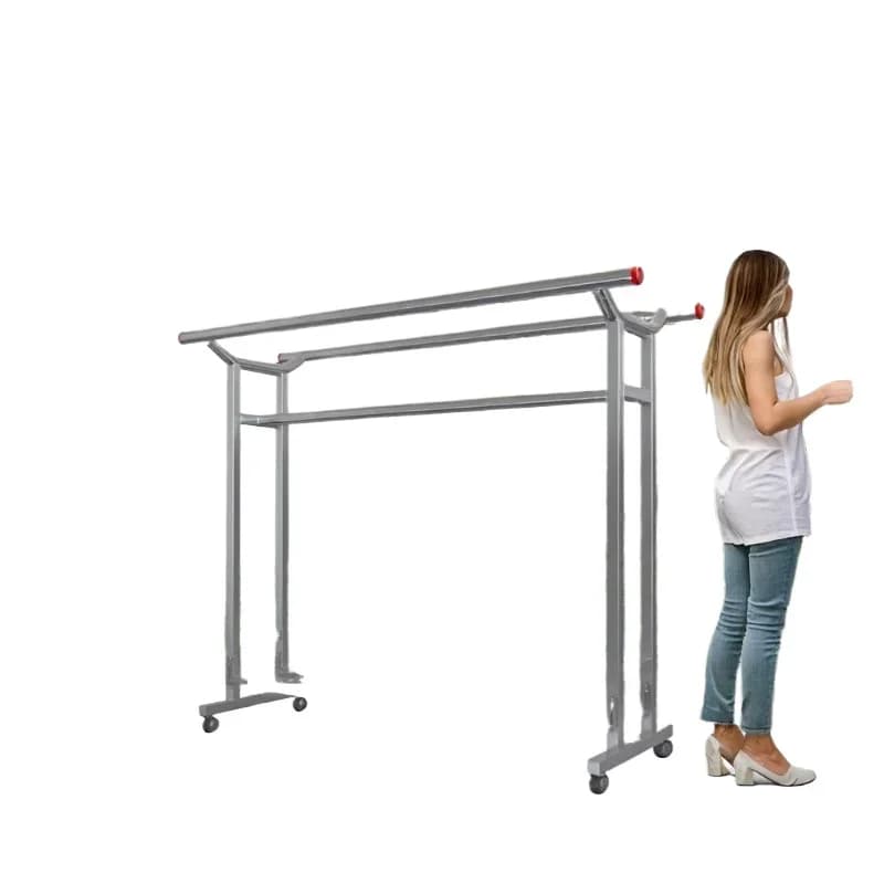 Stainless steel wardrobe slide rail hardware pants pull out hanger pants rack