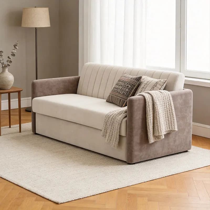 LH fabric sofa bed dual-purpose living room folding multi-function folding sofa bed hotel