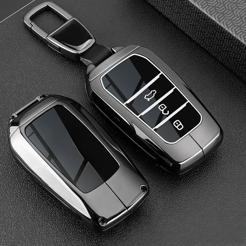 Premium Zinc Alloy Key Cover Case for Toyota Avalon/Camry/Corolla/Levin/Highlander/RAV4 (2024) - Protective Key Fob Shell