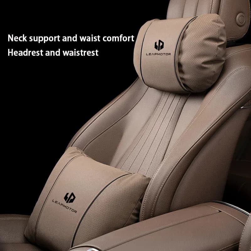 New Car Headrest Waist Seat Support Breathable Waist Cushions for Leapmotor B10 C01 C10 C11 C16 T03 S01 Neck Pillows