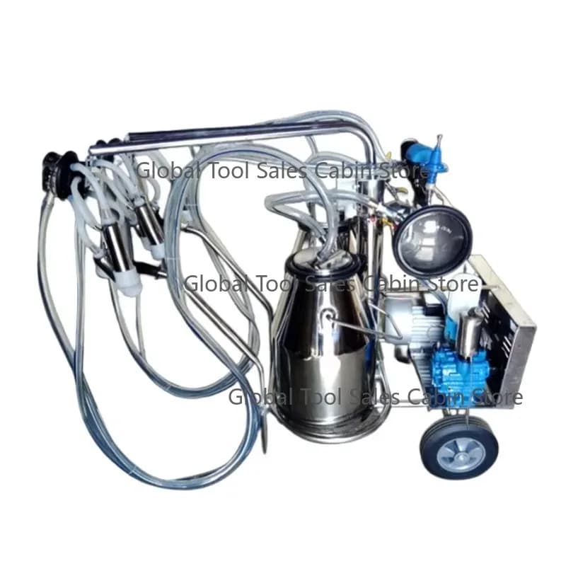 Stainless Steel Piston - Type Cow Automatic Cattle and Sheep Milking Machine Cattle and Sheep Vacuum Pump