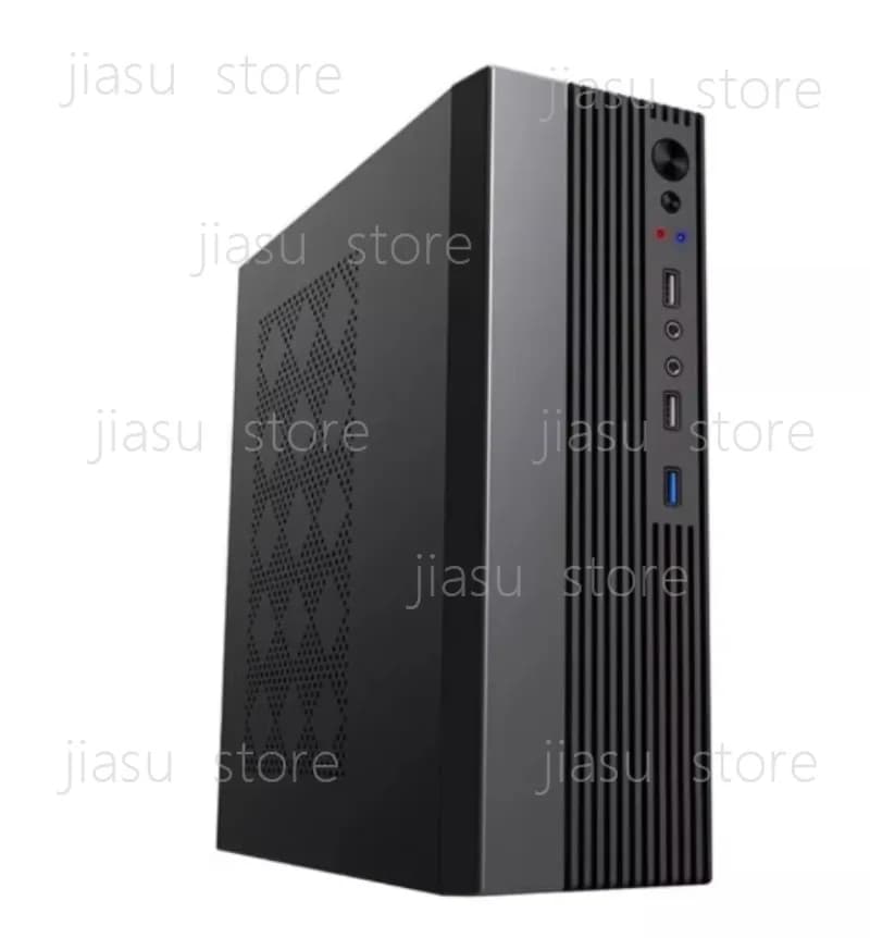 T2 Compact MATX Mini Chassis, Small Form Factor Desktop Empty PC Case Shell for Home Office