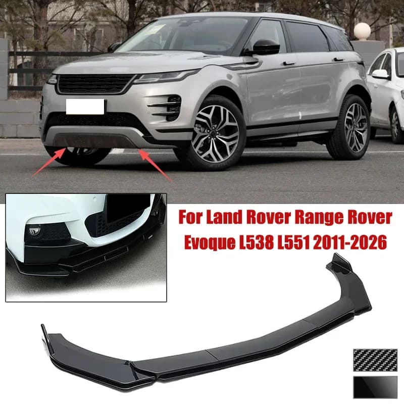 5pcs Front Bumper Shovel For Range Rover Evoque L538 L551 11-26 Spoiler Front Bumper Deflector Anti Scratch Protection Device