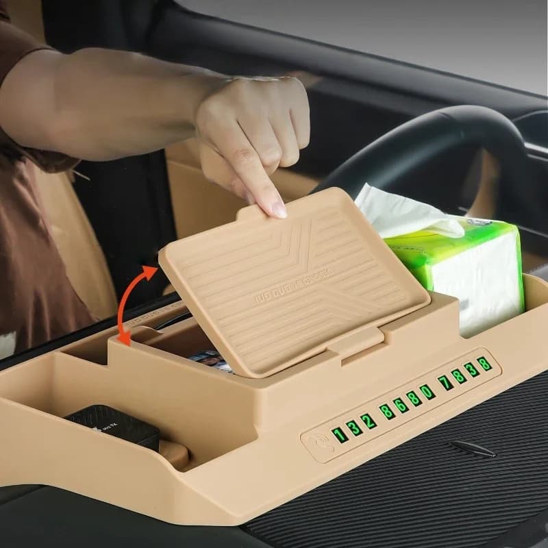 For BYD Leopard 8 2025 Storage Box Super Functional Screen-Back  Center Console Screen Organizer Interior Car Accessory