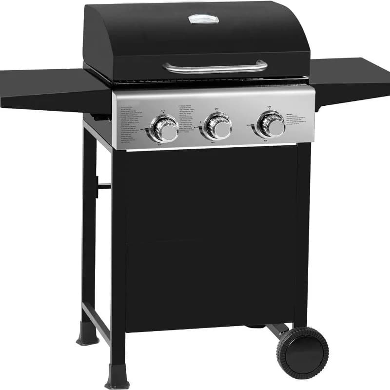 Multifunctional with side grill American grill Gas grill BBQ foldable side table with wheels