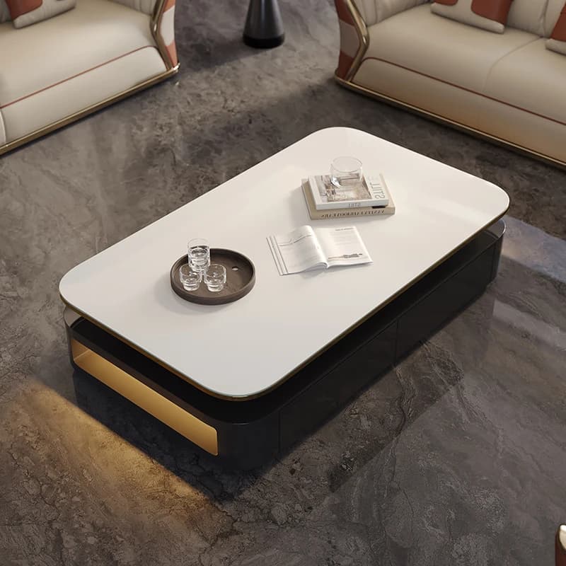 Antique Simple Coffee Table Minimalist Aesthetic Industrial Luxury Modern Coffee Table Industrial Storage Couchtisch Furniture