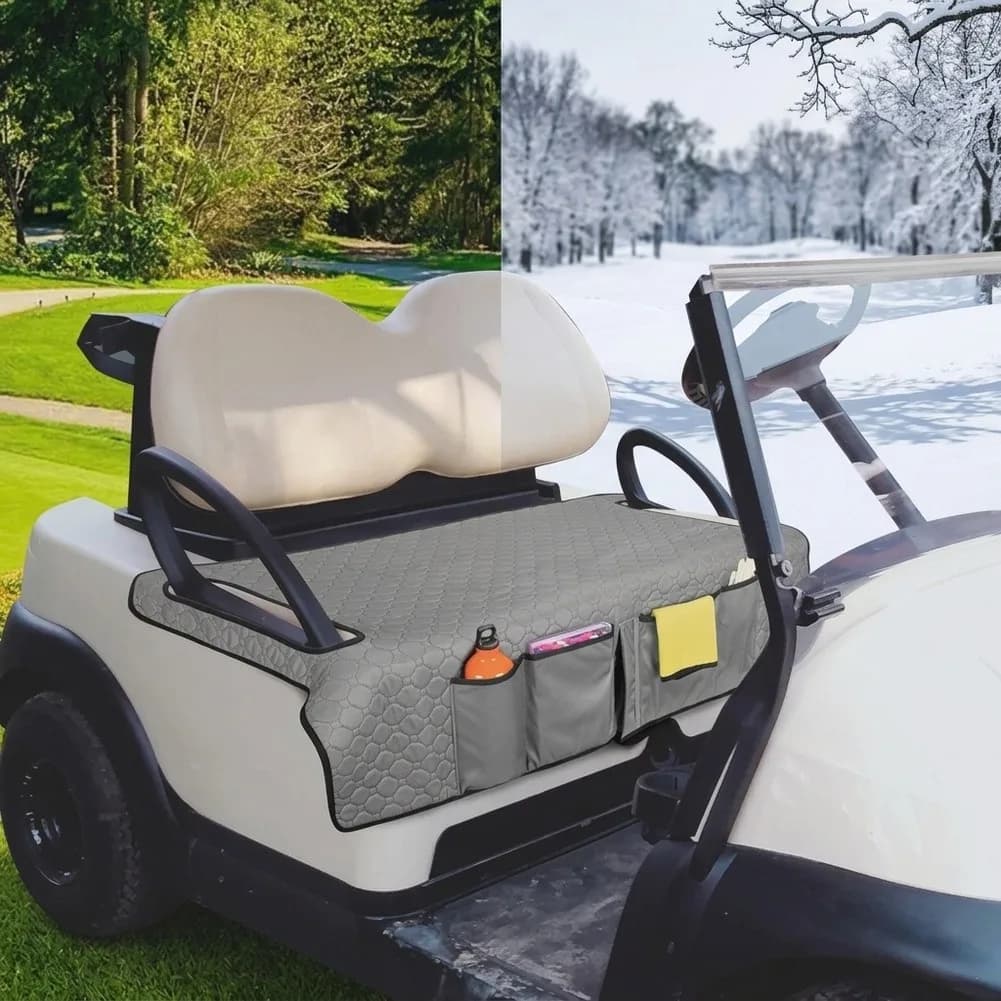 Thermal For Golf Cart Seat Blanket Designed for Temperature Regulation Storage Capacity and Non Slip Performance 50.5 x 31.7 in