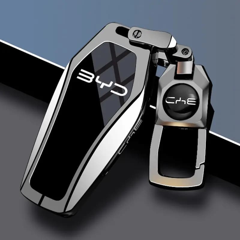 Premium Zinc Alloy Key Cover Case for BYD Han DM-i/Seal 06/Tang/Yuan EV/Song Pro/Qin Plus/Seagull L/Dolphin - Key Fob Shell