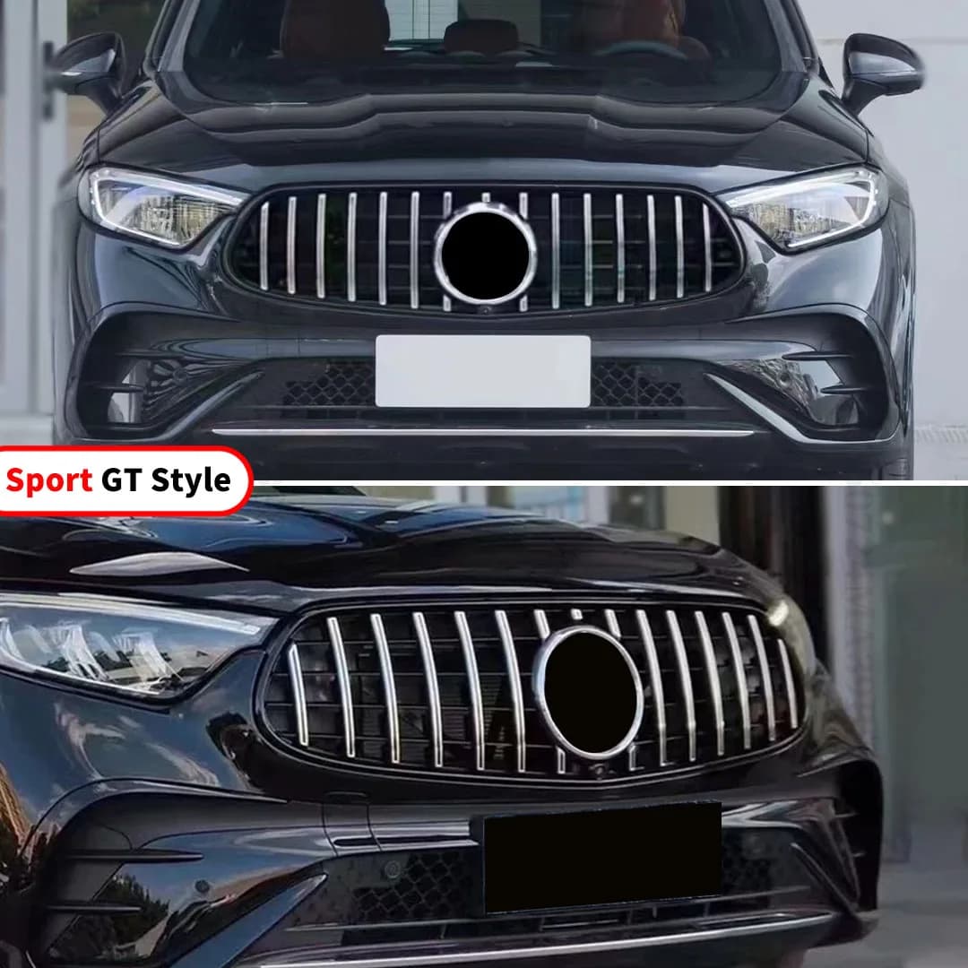Suitable for Mercedes Benz New GLC X254 2022 2023 2024+GT Diamond Style Front Radiator Grille Entrance Grille Tuning Accessories