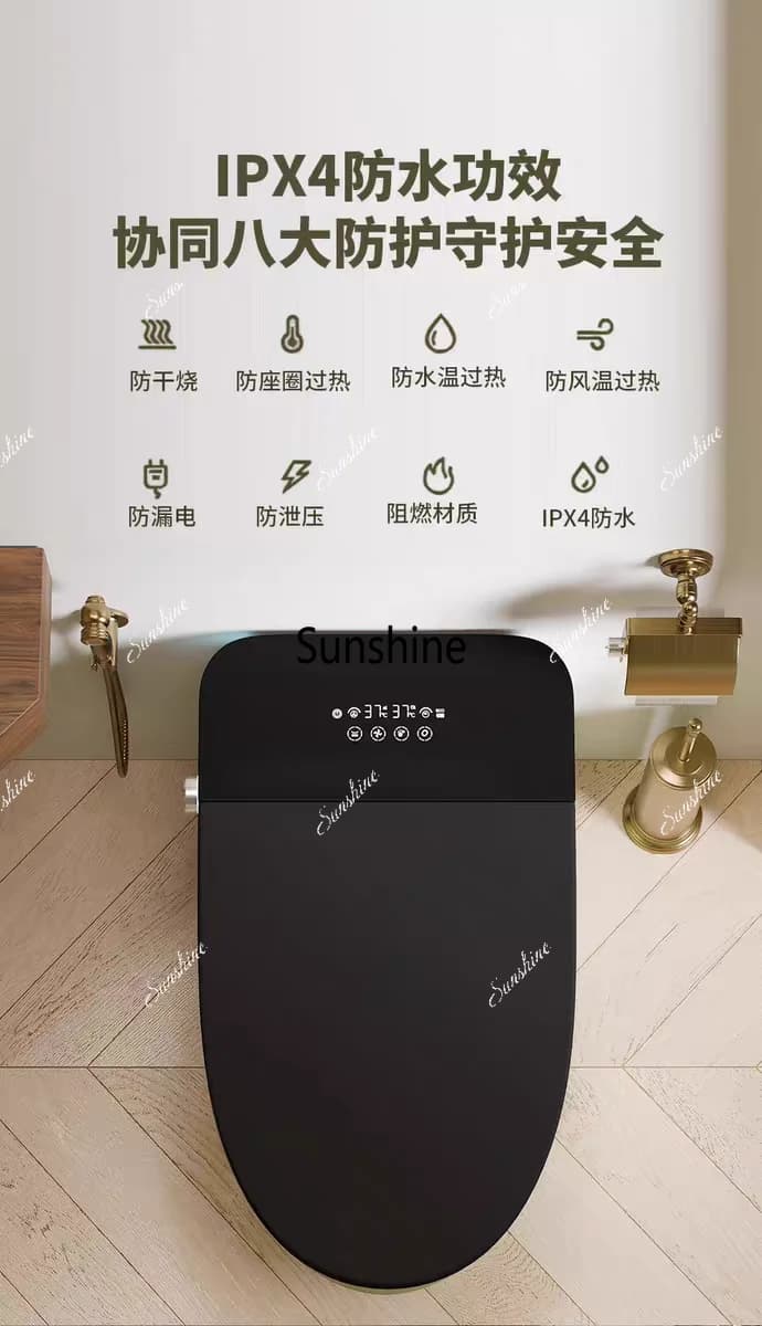 Retro smart toilet, fully automatic integrated household toilet without water pressure limit