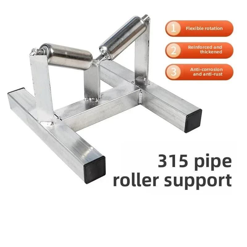 Pipe Roller Stand 50-315mm PE Welding Steel Cable MPP Pipe Support Roller Wheel