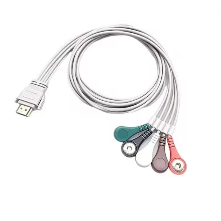 Bio IH-12PLUS 5-Lead Ambulatory ECG Cable 19-Pin Medicals Consumables Compatible Product