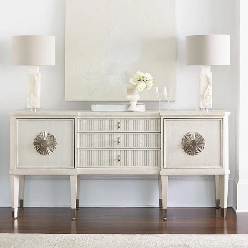 White Narrow Classic Kitchen Cabinet Luxury Long French Decoration Kitchen Cabinet Storage Drawer Szafka Kuchenna Furniture Home