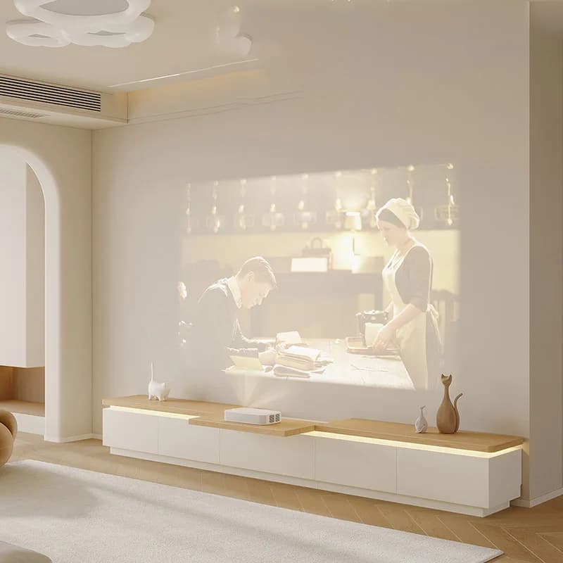 Spa Functional TV Stand Smooth Folding Media Console Large Capacity Compact Fernsehschrank Living Room Cabinet Furniture