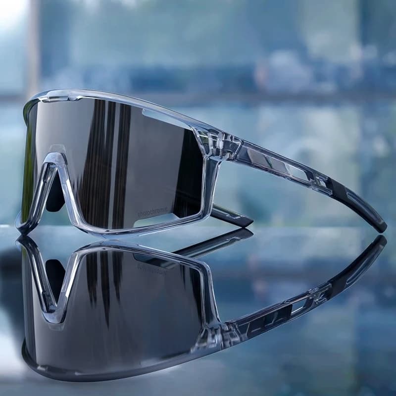 Color-changing cycling glasses, mountain climbing, running, sports, hiking, windproof, self-driving road sunglasses