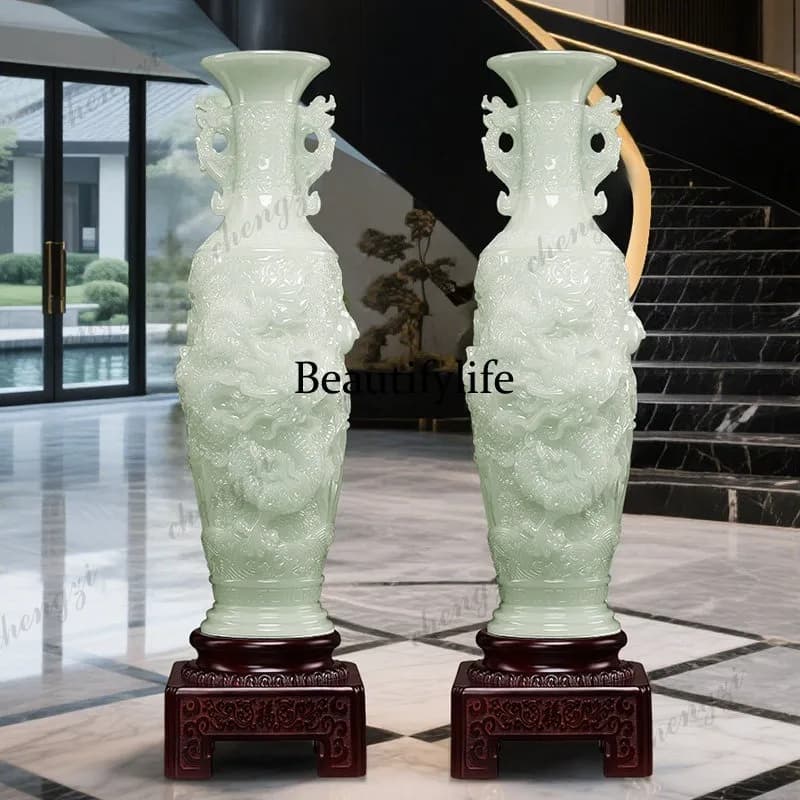 Vase ornament, high-end atmospheric mansion, living room decoration, office company housewarming gift