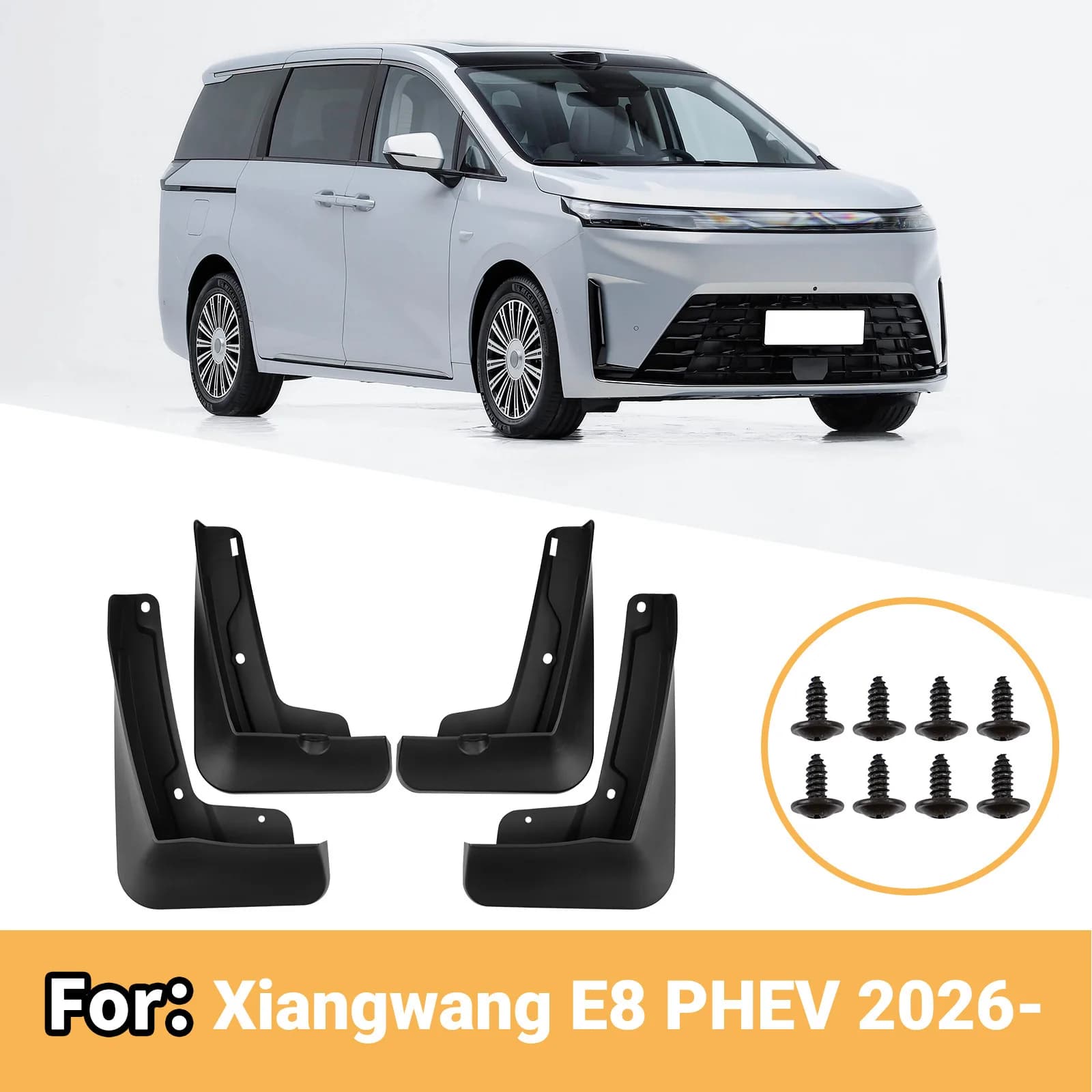 Custom Mud Flaps Splash Guards For Trumpchi Xiangwang E8 PHEV 2026 Wheel Fender Mud Guards Car Exterior Accessories