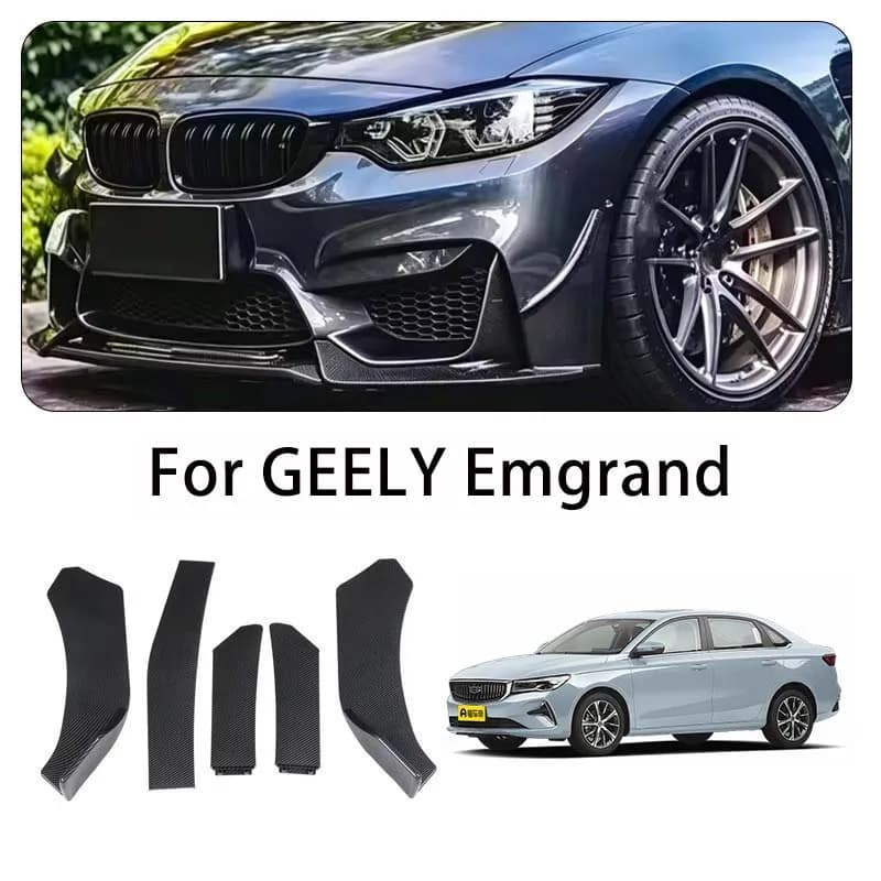 For GEELY Emgrand body kits 5-Segment Adjustable Front Bumper Lip Splitter Body Kit