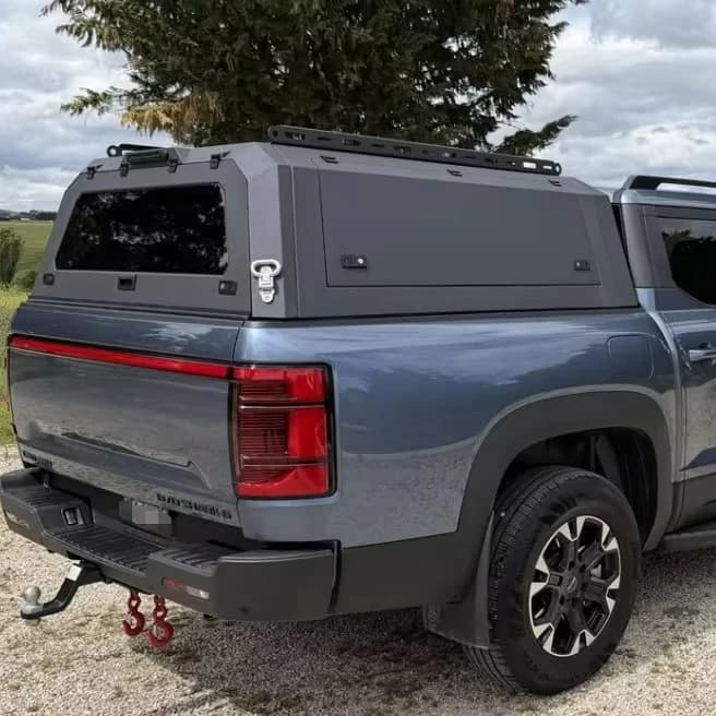Customized 4x4 Pickup Accessories  Waterproof Topper Camper Canopy Aluminium Alloy Canopy for Byd Shark 6 Camper Shell