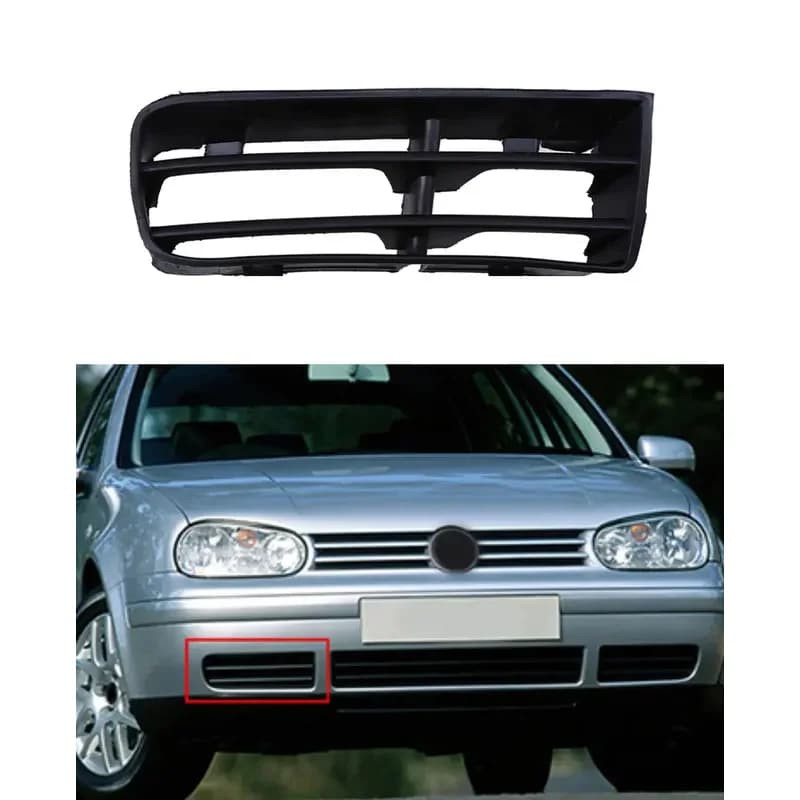 Car fog lights grill cover bumper lower grille  auto racing grills cap fit for VW Golf Mk4 variant 4 motion 1998-2006