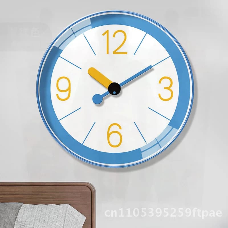 12 Inch 30cm Nordic Style Wall Clock Simple Creative Fun Bedroom Acrylic Quartz Movement Living Room Decor Single-Sided
