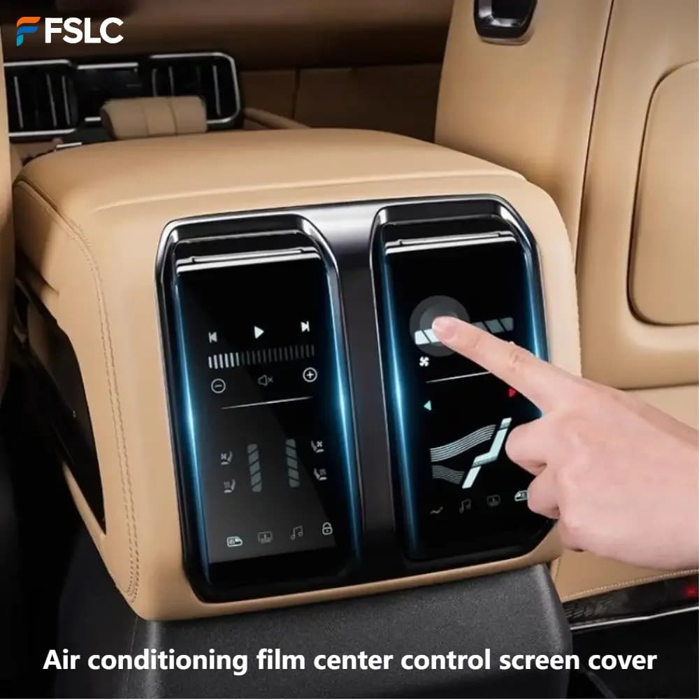 ⭐Genuine⭐ Car Decoration For BYD Leopard 8 2024-2025 Rear AC Control Screen Protector Film Anti-Scratch Interior Accessories
